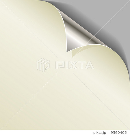 Curled metallic page corner Curled metallic page corner 9560406