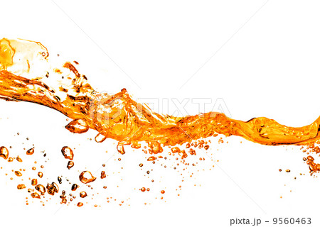 orange water splash isolated on white orange water splash isolated on white 9560463