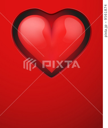 Background with beautiful realistic heart.  9561874