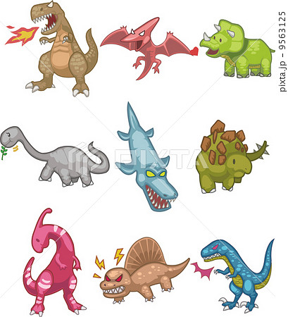 Dragon Dinosaur Background Stock Illustration