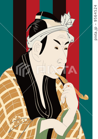 東洲斎写楽 四代目松本幸四郎の山谷の肴屋五郎兵衛のイラスト 9564524