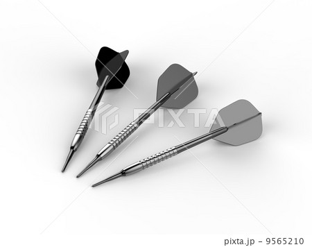 ダーツ 黒 ３本のイラスト素材