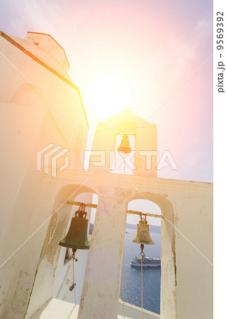 dome church in Santorini Greece 9569392
