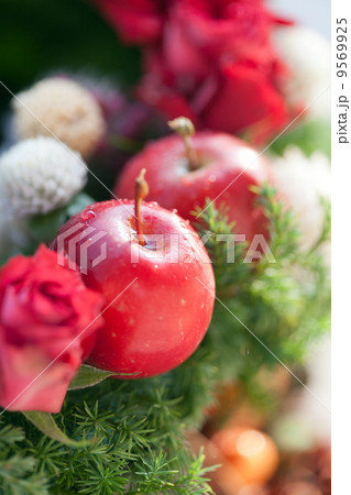 リースに載せたミニリンゴ 9569925