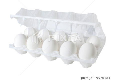 six eggs in a plastic egg box six eggs in a plastic egg box 9570183