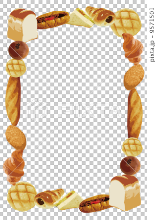 Bread image frame - Stock Illustration [9571501] - PIXTA