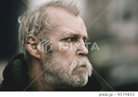 portrait of real hobo with tear portrait of real hobo with tear 9574853