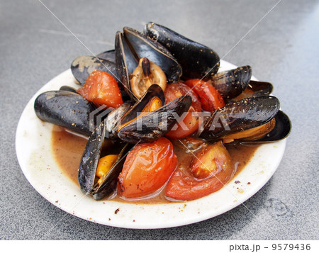 ベルギー名物　ムール貝 9579436
