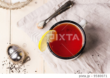 Vintage mug of tea 9580071