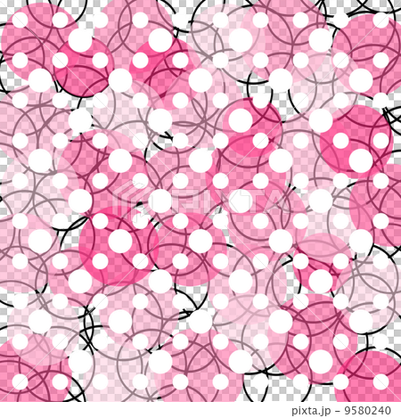 Dot and ring pattern - Stock Illustration [9580240] - PIXTA