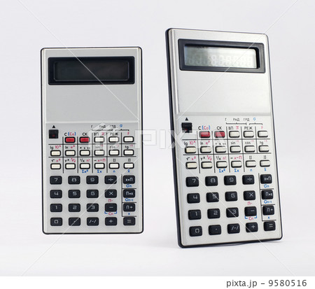 Calculator isolated on white with clipping path Calculator isolated on white with clipping path 9580516