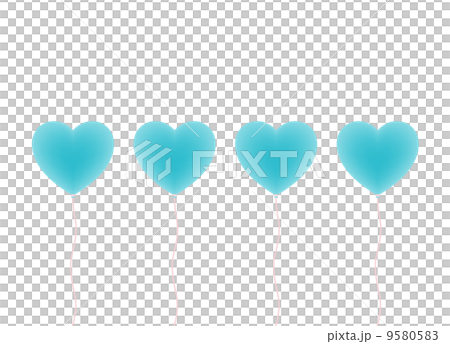 Heart balloon illustration 9580583