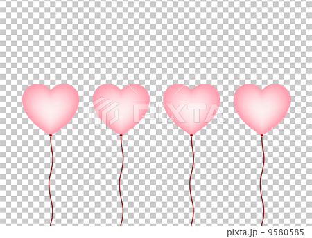 Heart balloon illustration 9580585