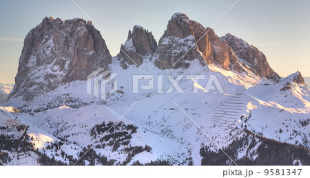 Winter mountains in Italian Alps Winter mountains in Italian Alps 9581347