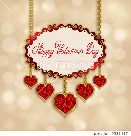 Hearts from ribbon. Valentine's day background. 9581417