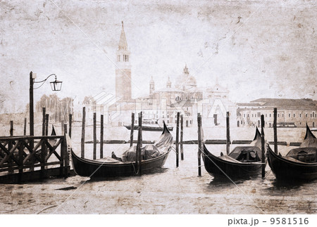 Venice, artwork in retro style Venice, artwork in retro style 9581516