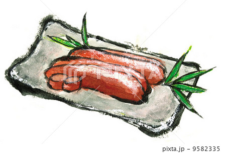 魚卵 タラコ 鱈子のイラスト素材