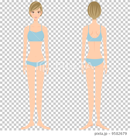 Swimming suit nude whole body beauty 9582679