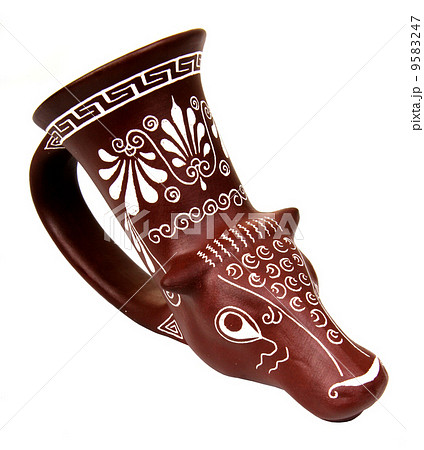 isolated antique wine vessel isolated antique wine vessel 9583247