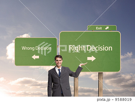 Composite image of happy businessman presenting Composite image of happy businessman presenting 9588019