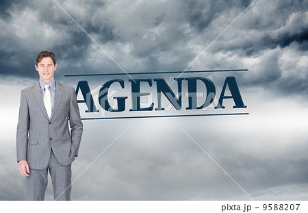 Composite image of portrait af a charismatic businessman standin Composite image of portrait af a charismatic businessman standin 9588207