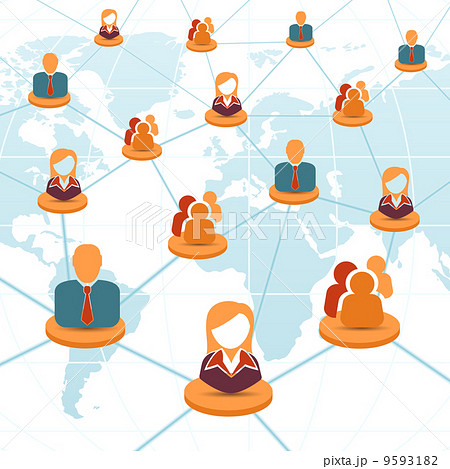 Social Network and Teamwork Concept