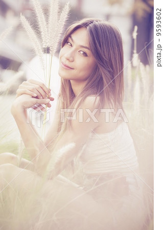 A portrait of a beautiful asian woman. A portrait of a beautiful asian woman. 9593602