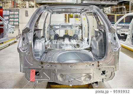 automobile body at car plant automobile body at car plant 9593932