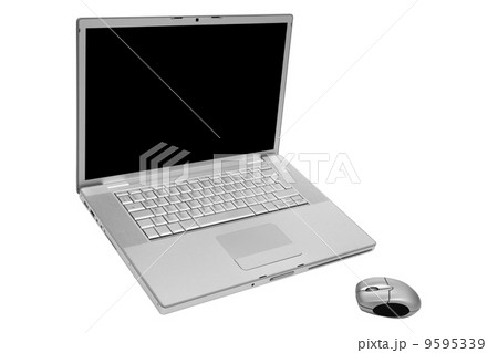 laptop with the wireless mouse 9595339