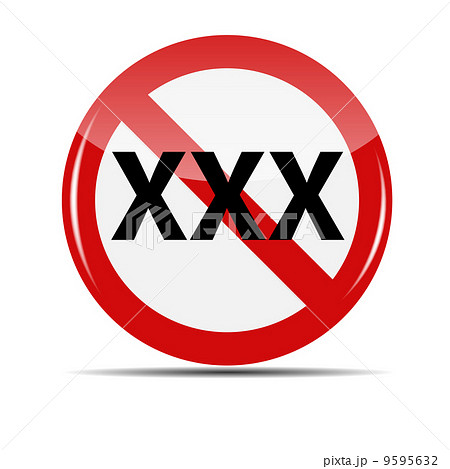 Vector XXX Sign isolated on white background 9595632