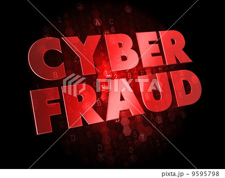 Cyber Fraud on Digital Background. 9595798