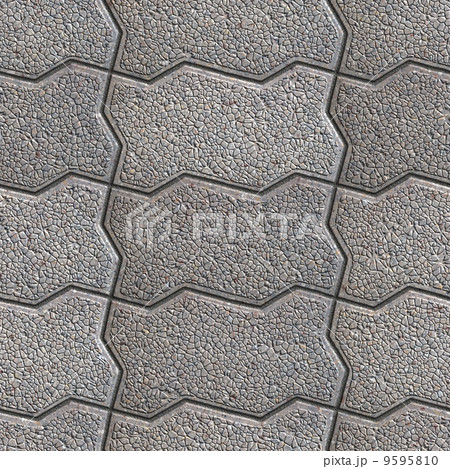 Grainy Paving Slabs. Seamless Tileable Texture. 9595810