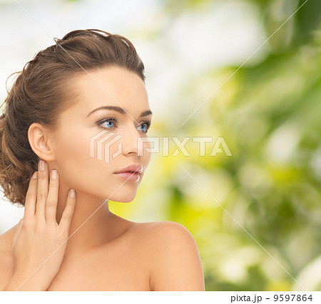 beautiful woman with updo 9597864