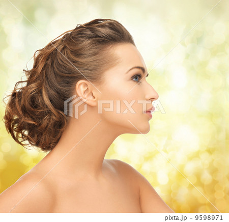 beautiful woman with updo 9598971