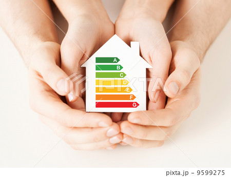 hands holding white paper house hands holding white paper house 9599275