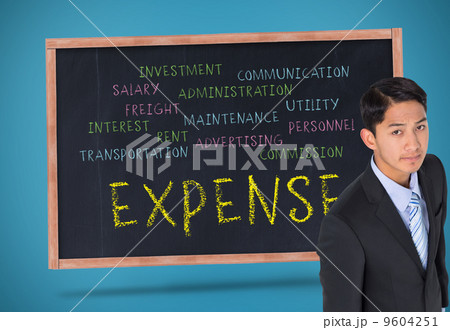 Composite image of serious asian businessman Composite image of serious asian businessman 9604251