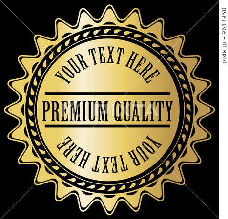 Gold label with example text Gold label with example text 9613950