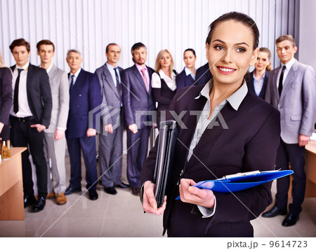 Group business people in office. 9614723