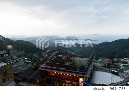 九份から見た基隆湾(台湾-九份) 九份から見た基隆湾(台湾-九份) 9614783