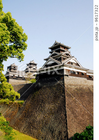 熊本城の武者返しの写真素材 [9617322] - PIXTA