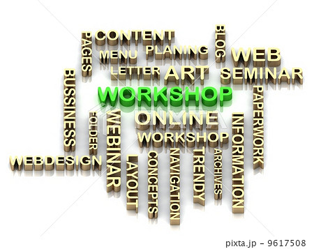 WORKSHOP and cloud tags from keywords WORKSHOP and cloud tags from keywords 9617508