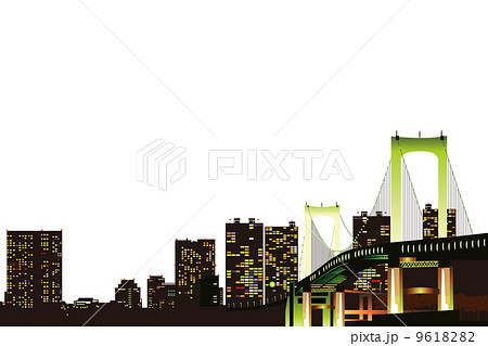 東京夜景のイメージイラスト 9618282