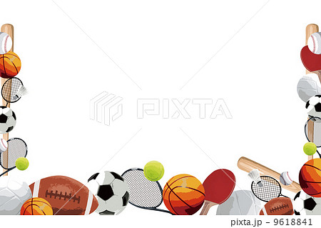 スポーツのイメージ枠のイラスト素材