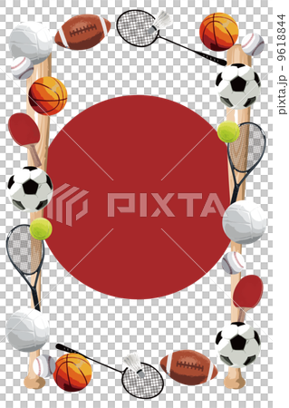 スポーツのイメージ枠 スポーツのイメージ枠 9618844