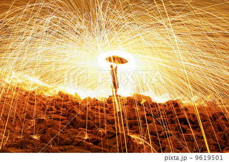 Burning steel wool fireworks Burning steel wool fireworks 9619501