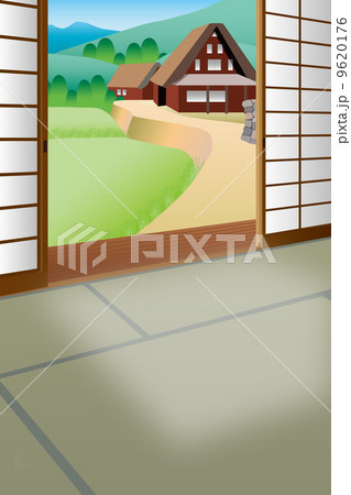 和室のイラストのイラスト素材