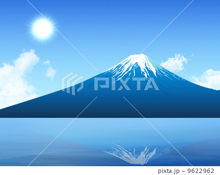 逆さ富士の風景 パステル画 原画 富士山と桜(パステル画 絵画 原画 富士山 桜 逆さ富士) - メルカリ