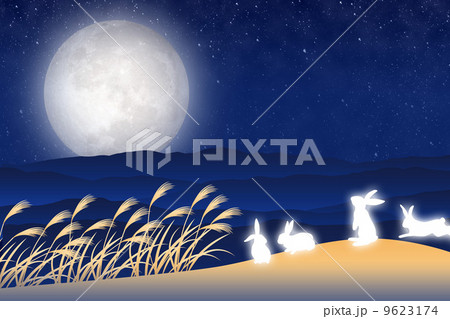 お月見のイメージイラスト 9623174