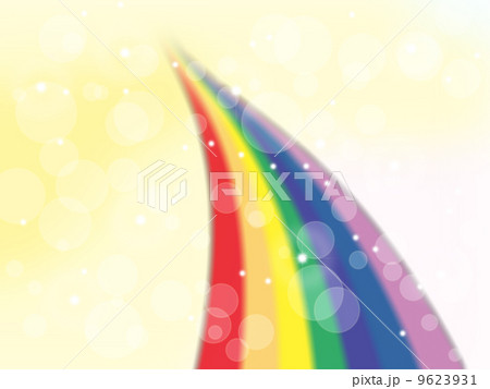虹の道の背景のイラスト素材