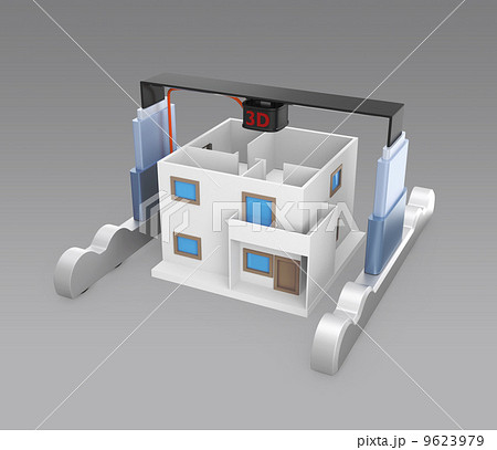 家を作る3Dプリンタ 9623979